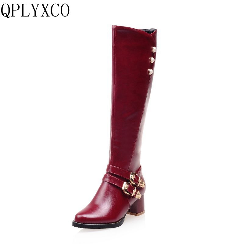 Women'S Fashion Riding Boots - QPLYXCO 2018 moda Super mały i