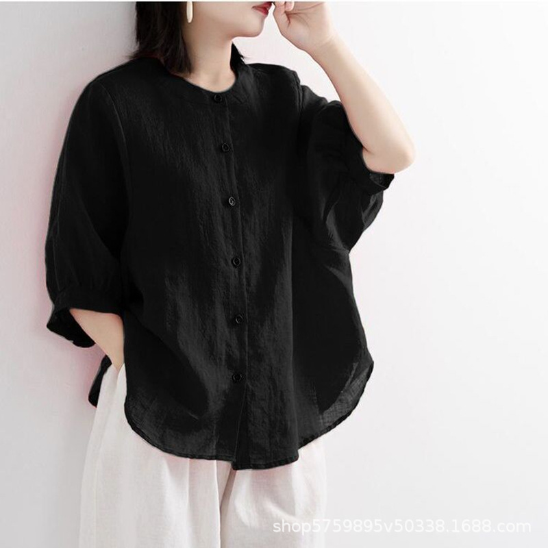 Women'S Fashion Essentials - Damska bluzka plus size, jednolita, wygodna,