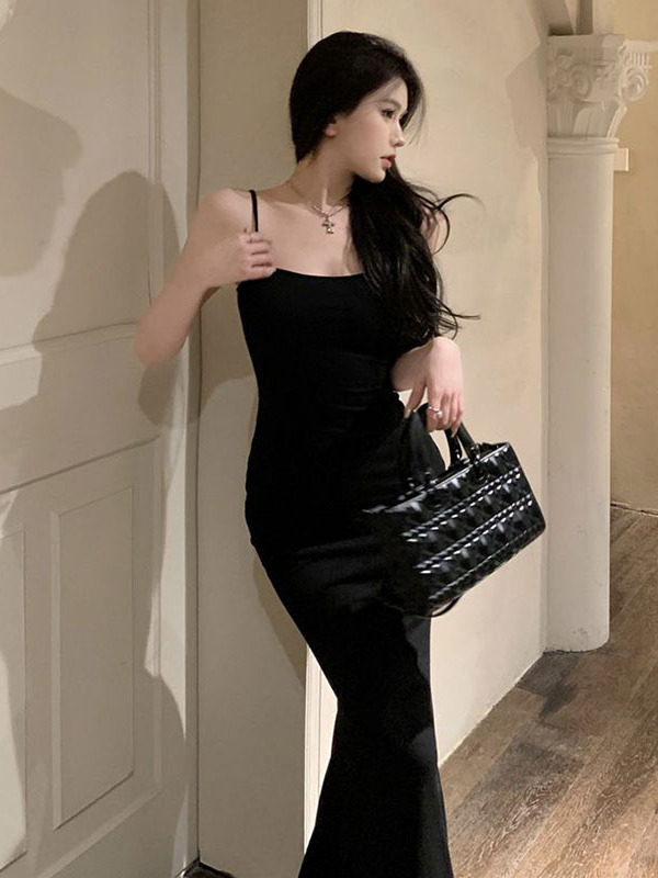 Women'S Young Fashion - Wyszczuplająca sukienka typu rybi ogon, długa,