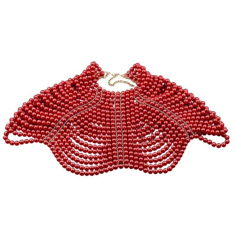 Women'S Fashion Layering - 49MD Elegancki damski szal Wielowarstwowy zroszony