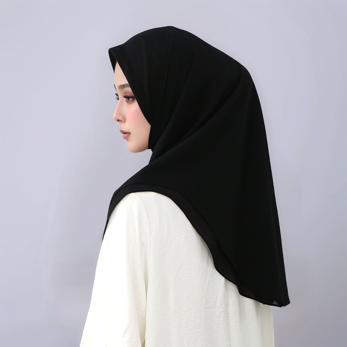 Women'S Fashion Layering - Nowe, dwuwarstwowe, szybkoschnące hidżaby z szyfonu