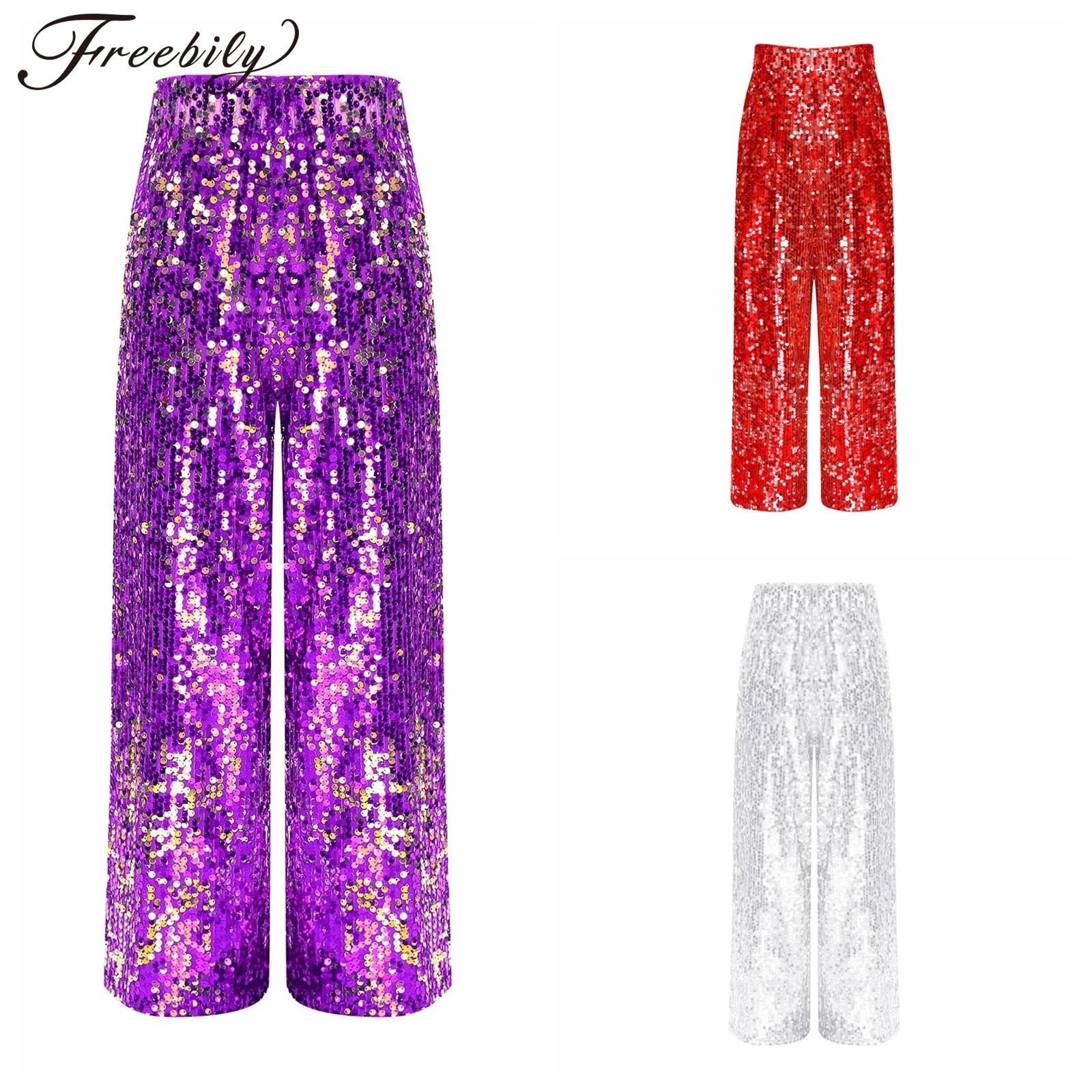 Women'S Fashion Trousers - Damskie ubrania streetwear z cekinami, kostium
