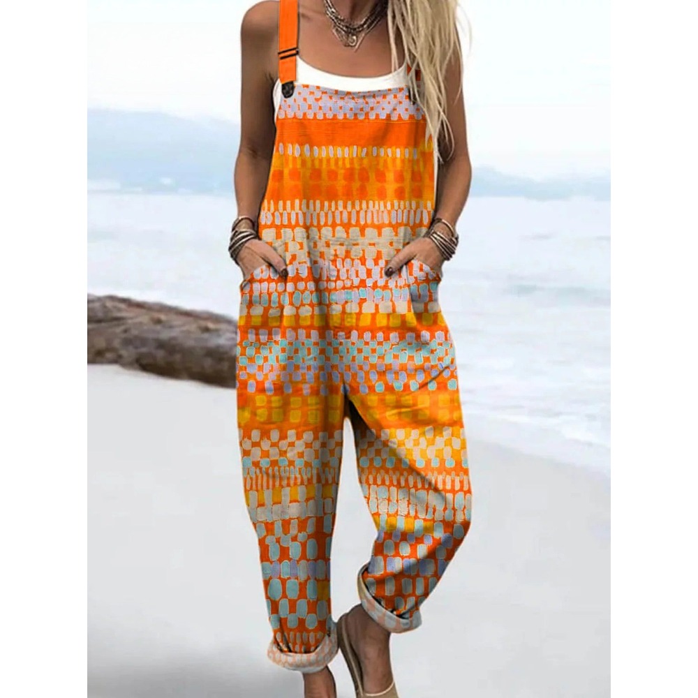 Women'S Fashion Overalls - Damskie kombinezony w blokach kolorów i