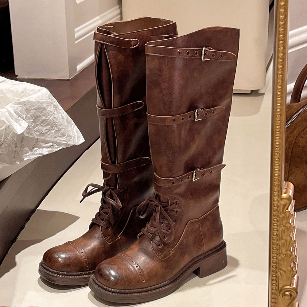 Women'S Fashion Riding Boots - Damskie kozaki za kolano w stylu
