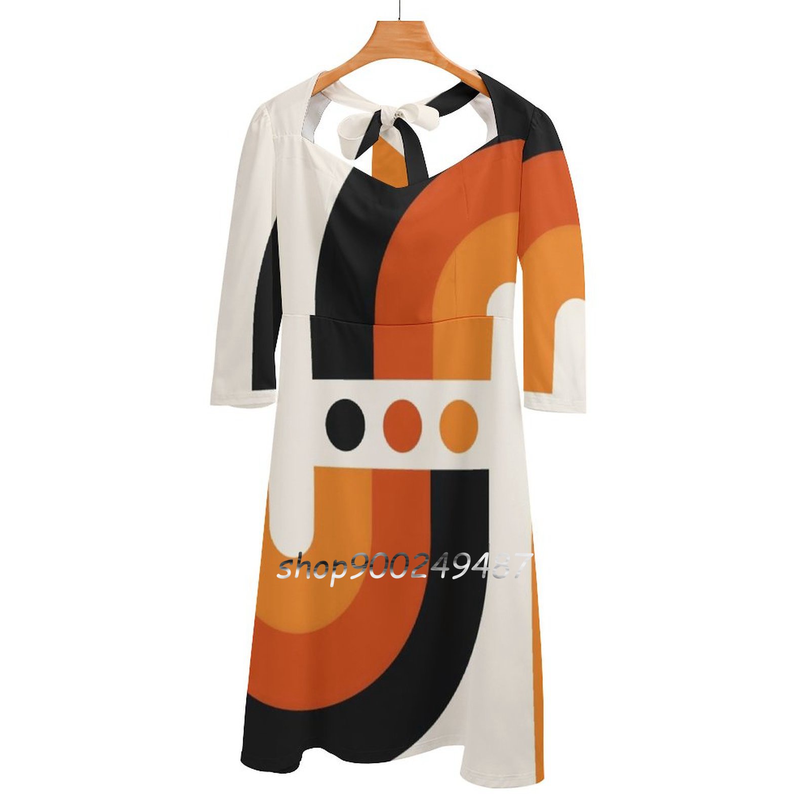 Women'S Fashion In The 60S - Zachód słońca tęcza sukienki rozkloszowane kwadratowy