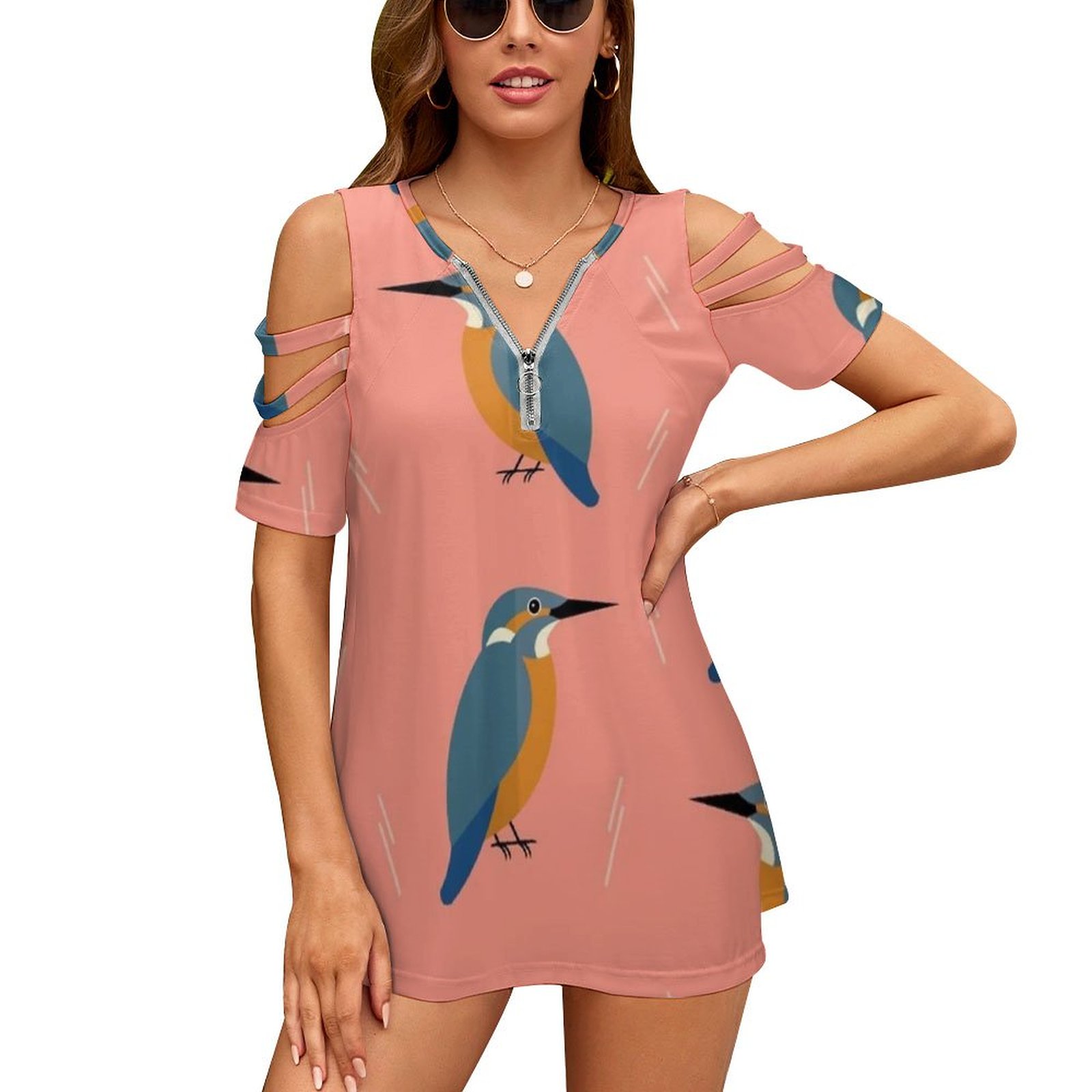 Women Fashion Vector - Kingfishers Everywhere New Fashion Zip Off