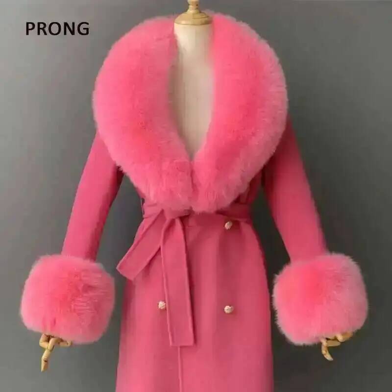Women'S Fashion Essentials - Zestaw z prawdziwego futra Kołnierz i