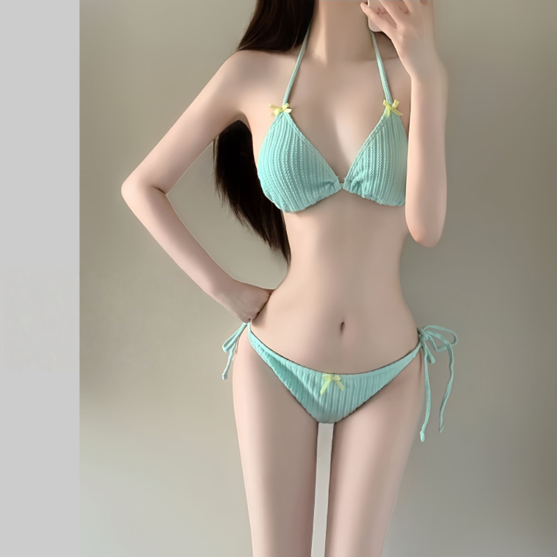 Women'S Fashion - Damski zestaw bikini z długim rękawem