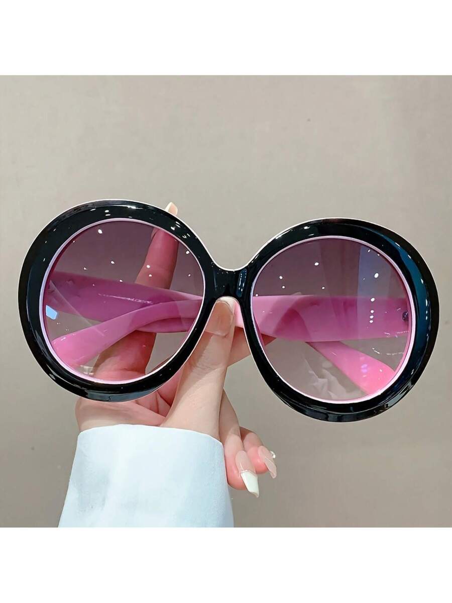 Women'S Fashion Glasses Non Prescription - Damskie okulary z dużymi okrągłymi oprawkami