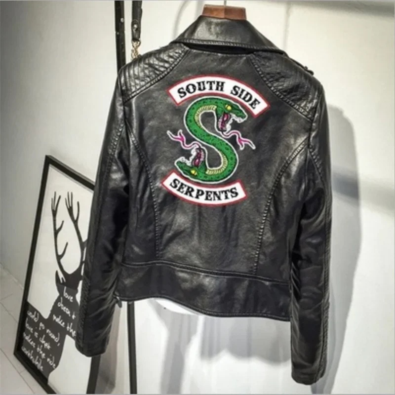 Women'S Fashion Leather Jacket - Nowa kurtka 2026 Southside Serpents dla