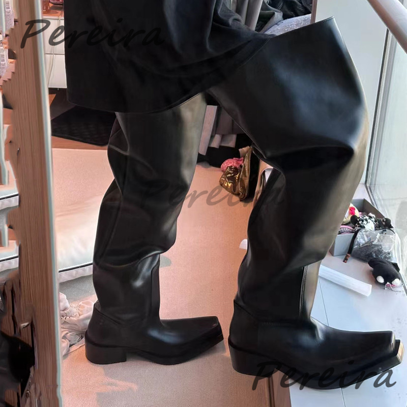 Women'S Fashion Riding Boots - Grube Botki za Kolano dla Kobiet