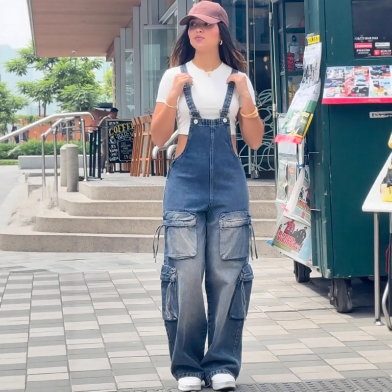 Modne damskie dżinsowe ogrodni – Women'S Fashion Overalls recenzja i cena