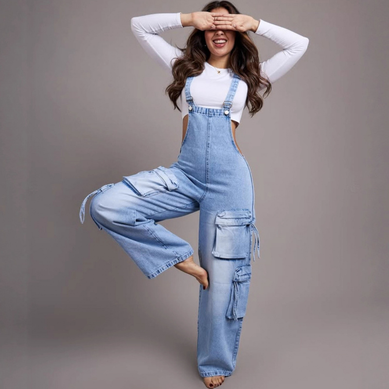 Modne damskie dżinsowe ogrodni – Women'S Fashion Overalls recenzja i cena