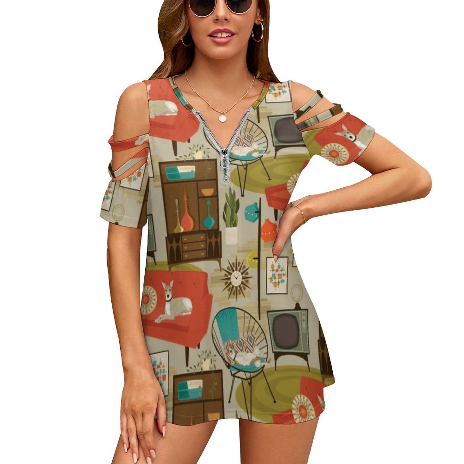 Rec Room Madness T-Shirt damsk – Women'S Fashion In The 1960S recenzja i cena