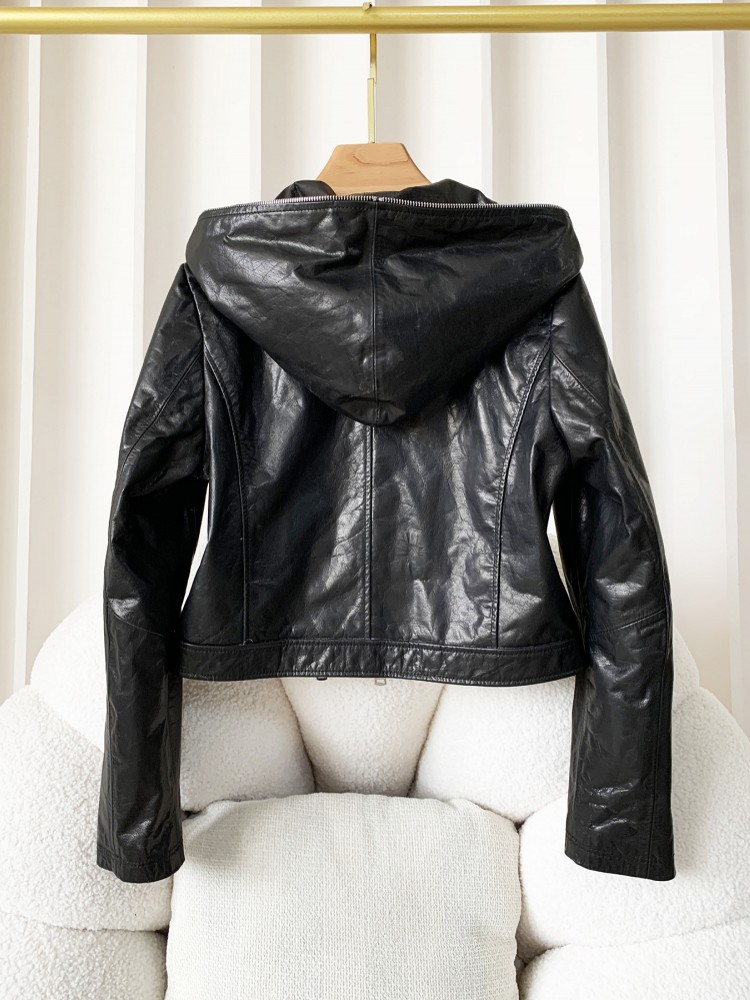 Jesienna, codzienna damska kur – Women'S Fashion Leather Jacket recenzja i cena