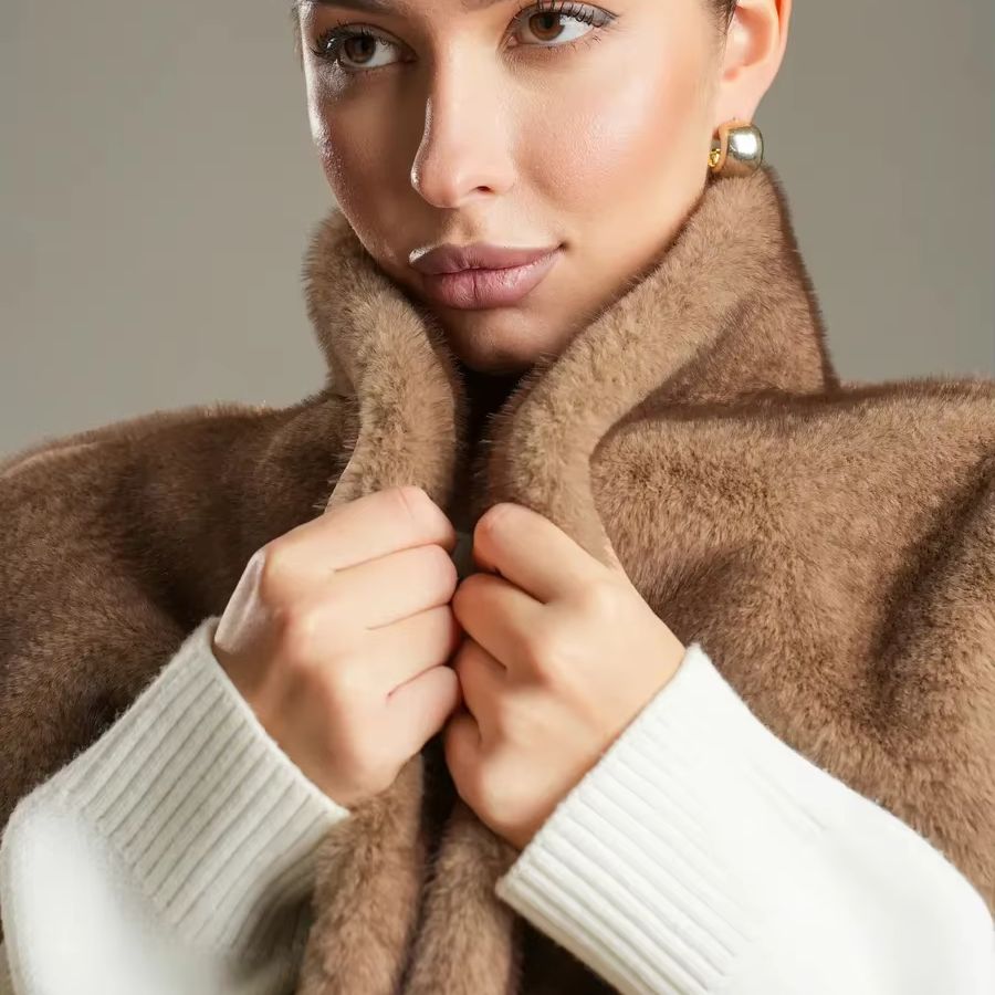 Damska futrzana kamizelka bez  – Women'S Fashion Gilet recenzja i cena