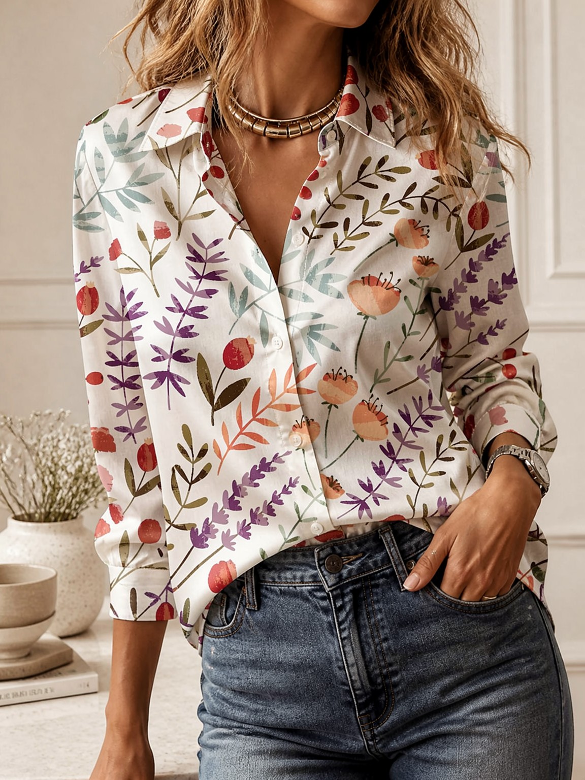 Uniwersalna bluzka z kołnierzy – Women'S Fashion Essentials recenzja i cena