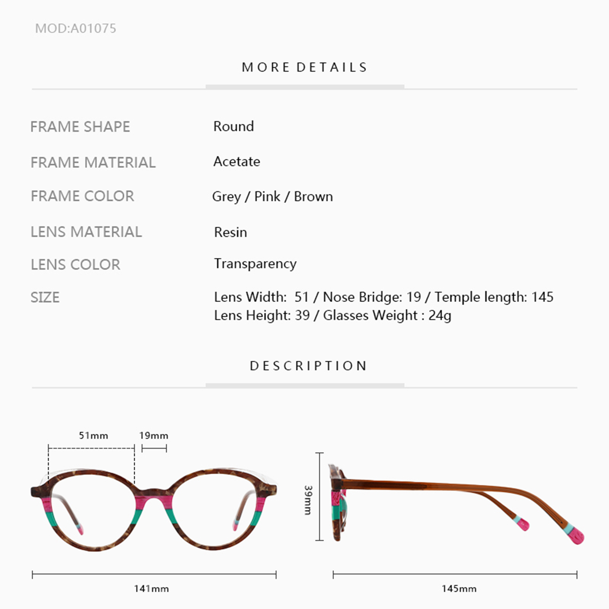 ZENOTTIC Design damskie owalne – Women'S Fashion Glasses Non Prescription recenzja i cena