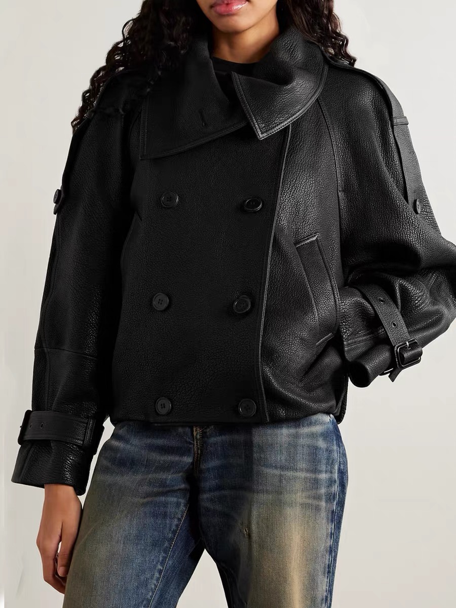 Modna kurtka damska ze skóry n – Women'S Fashion Leather Jacket recenzja i cena
