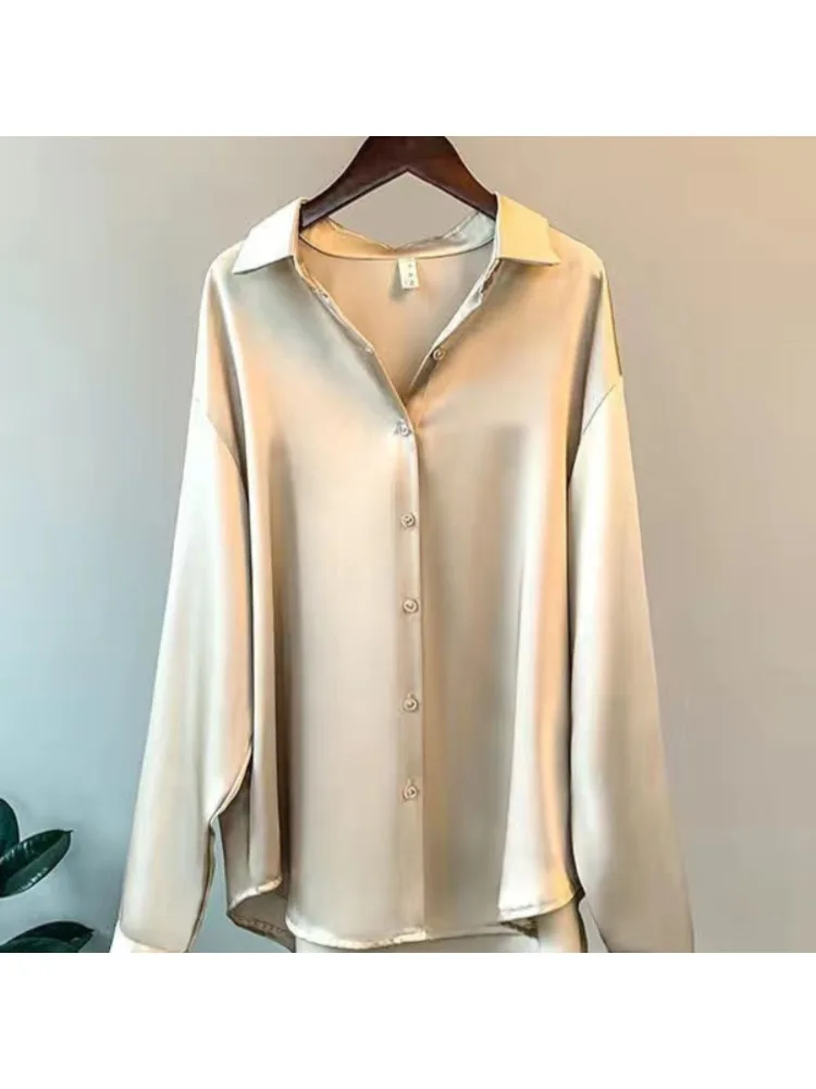 Plus Size Casual Women Silk Sh – Women'S Fashion Essentials recenzja i cena