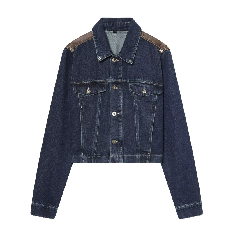 Damski zestaw dżinsowy ETJ: ku – Women'S Fashion Leather Jacket recenzja i cena