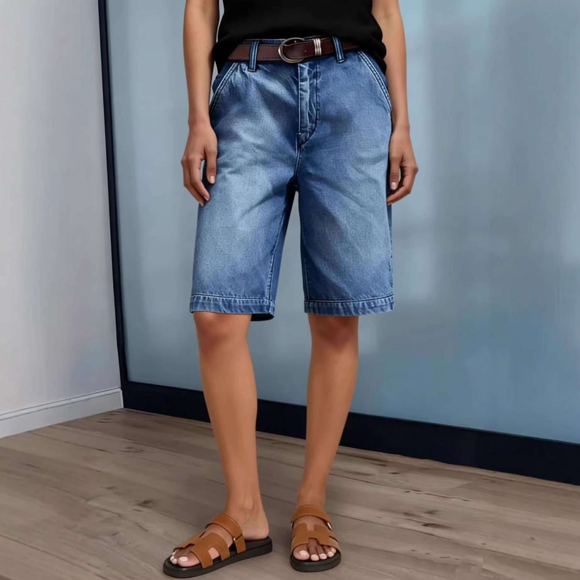 Damskie dżinsowe szorty do kol – Women'S Fashion Trousers recenzja i cena