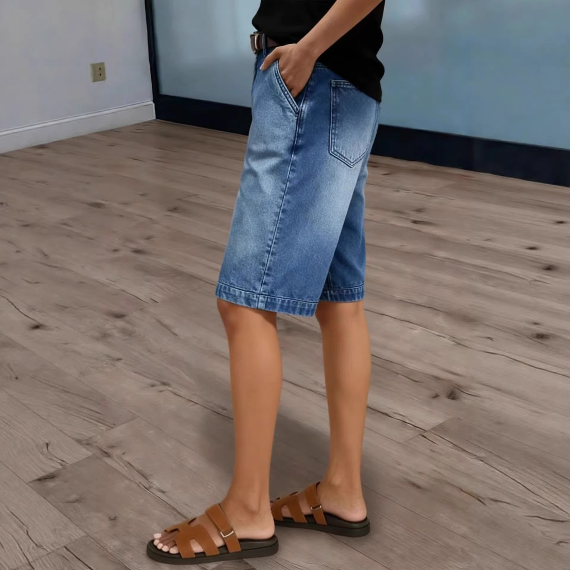 Damskie dżinsowe szorty do kol – Women'S Fashion Trousers recenzja i cena