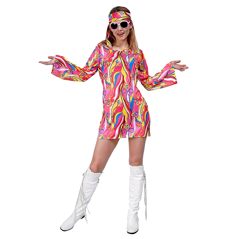 Stroje Hippie Cosplay Lata 60. – Women'S Fashion In The 1960S recenzja i cena