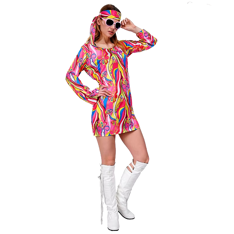 Stroje Hippie Cosplay Lata 60. – Women'S Fashion In The 1960S recenzja i cena