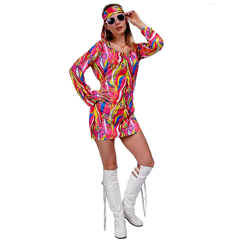 Stroje Hippie Cosplay Lata 60. – Women'S Fashion In The 1960S recenzja i cena
