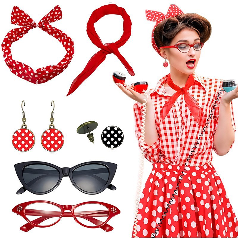 Zestaw akcesoriów na karnawał  – Women'S Fashion In The 1950S recenzja i cena