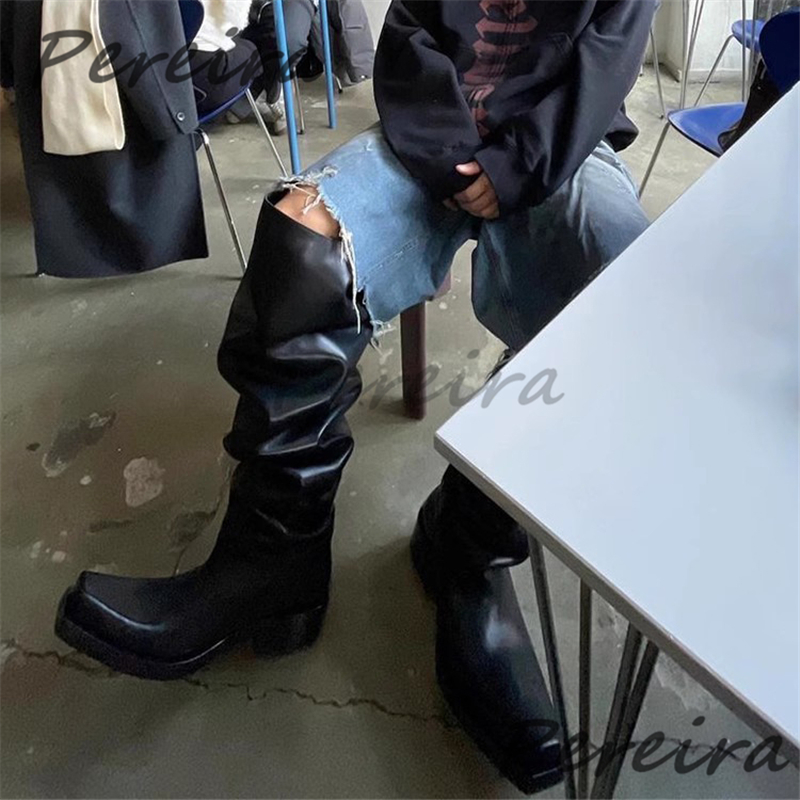 Grube Botki za Kolano dla Kobi – Women'S Fashion Riding Boots recenzja i cena