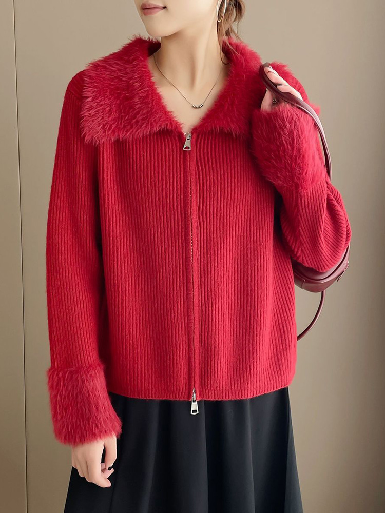 Sweter damski z dzianiny z zam – Women'S Fashion Gilet recenzja i cena